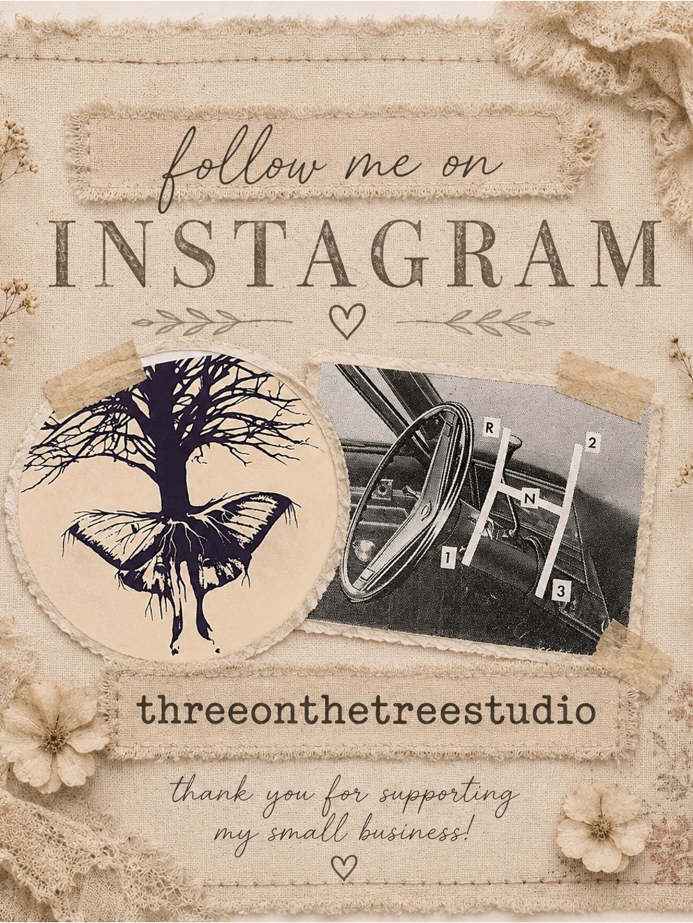 Threeonthetreestudio’s Instagram